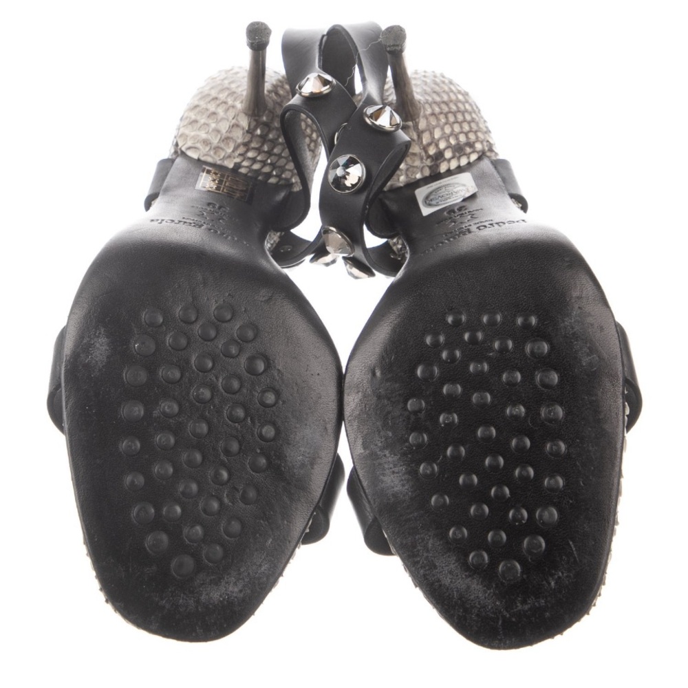Pedro Garcia Python Print Sexy Heels - Size 39 - image 5